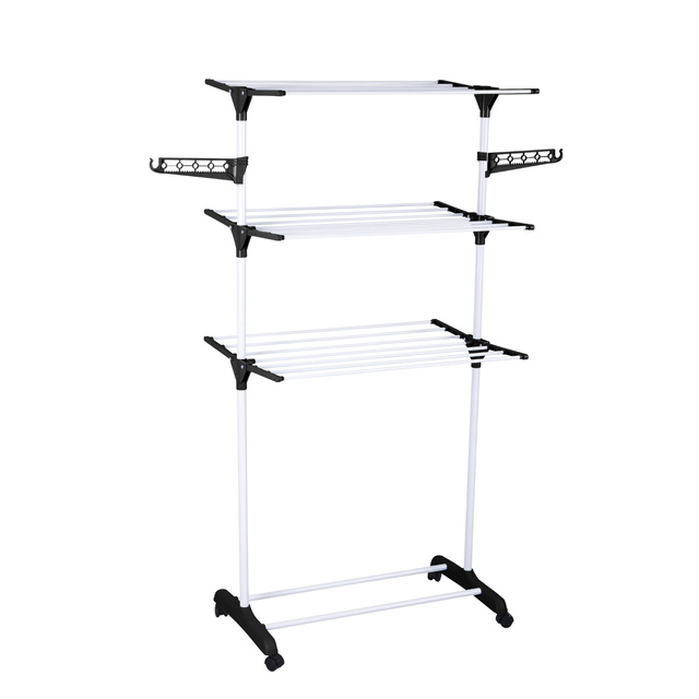 Uscător vertical pentru rufe cu loc pentru umerașe, 160 cm, ALTO