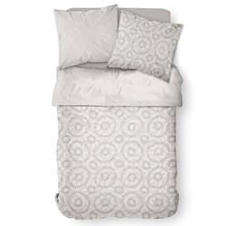 Lenjerie de pat din bumbac Geometry, reversibila, 220 x 240 cm