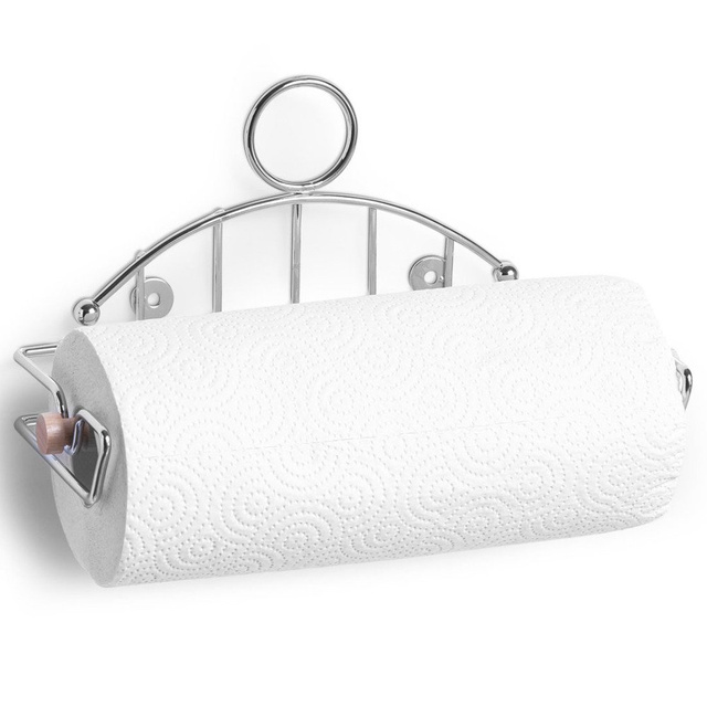 Suport prosoape de bucatarie, Argintiu, 28x14,5x12,5 cm, Zeller