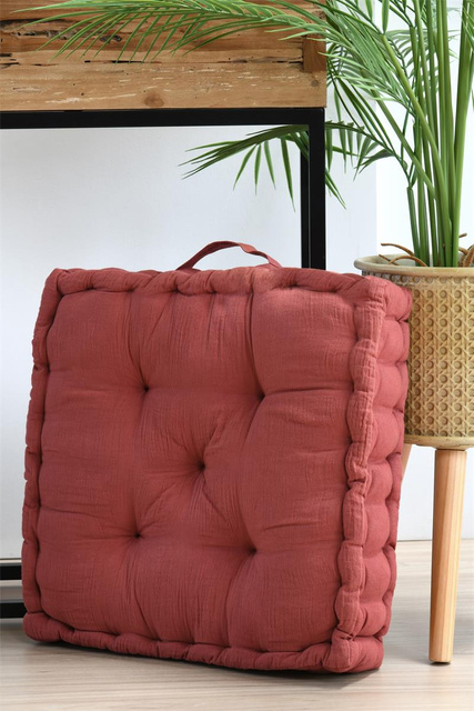 Pernă din bumbac pentru podea COLINE, 45 x 45 x 10 cm