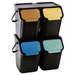 Set containere deșeuri, 4 bucăți, 25l, BINI