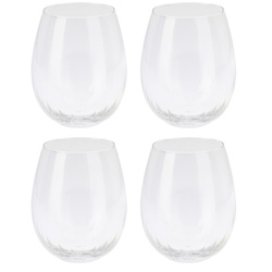 Set pahare bombate, 440 ml, 4 buc.