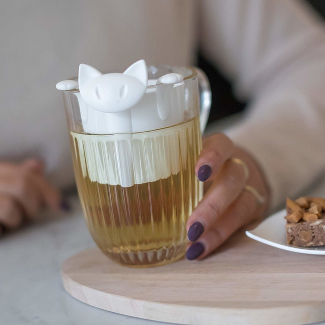 Infuzor de ceai MIAOU, KOZIOL, roz regină