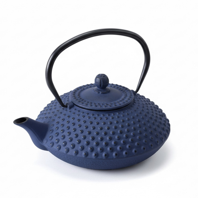 Ceainic din fontă cu infuzor MIKA, 1250 ml, bleumarin