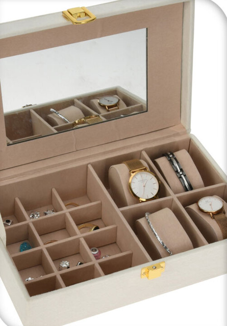 Cutie pentru bijuterii cu oglinda