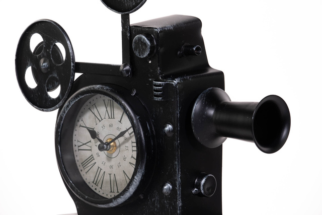 Ceas decorativ CAMERA, pe suport