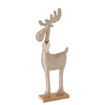 Figurina de ren handmade BOONER, 34 cm, bej