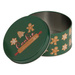 Recipient rotund pentru biscuiți, metal, 3 bucăți, verde