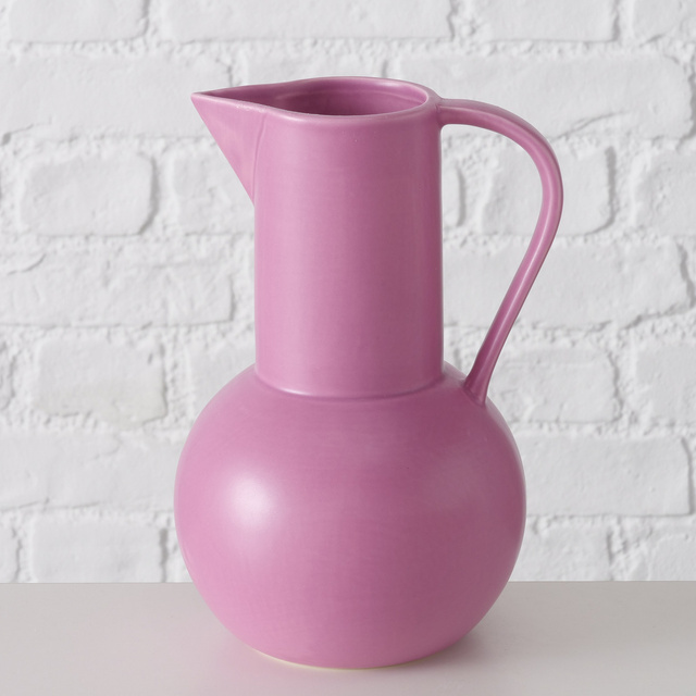 Vaza decorativa Zuky roz, inaltime 25 cm