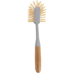 Perie de spalat vase cu maner din bambus, 28 x 7 x 6 cm