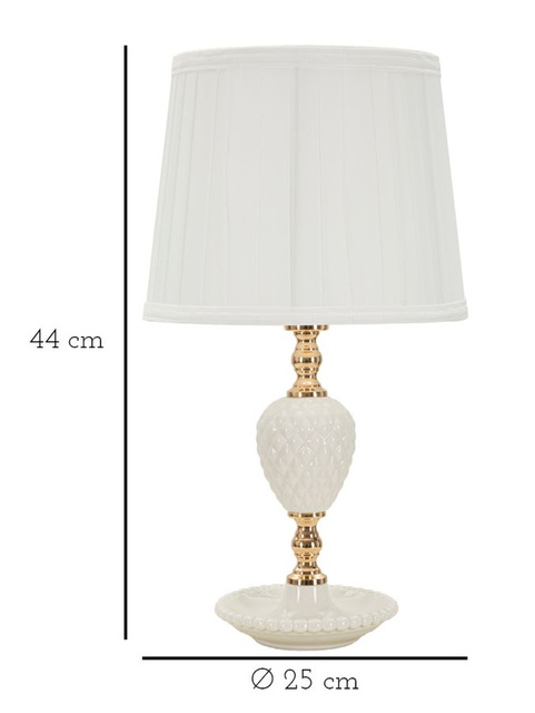 Lampă de noapte cu bază decorativă TORRE, înălțime 44 cm
