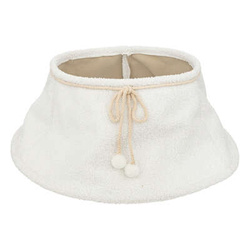 Fusta pentru brad de Craciun din plus alb, Ø 56 cm