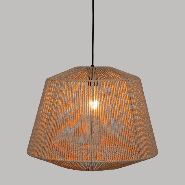 Lampă suspendata împletită Jily, metal, Ø 48 cm