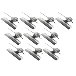 Set cleme de bucatarie din inox, 10 buc.