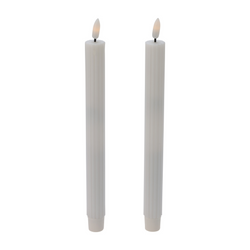 Lumânări de masă din ceară cu LED, 25 cm