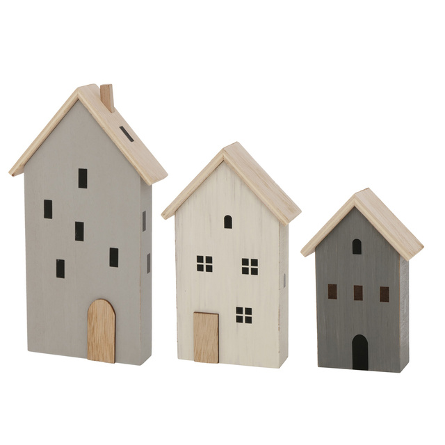 Case decorative Kelling, 3 bucati, MDF