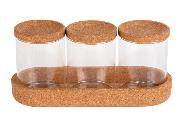 Recipiente pentru dischete și bețișoare cosmetice APIRO, 3 buc, WENKO