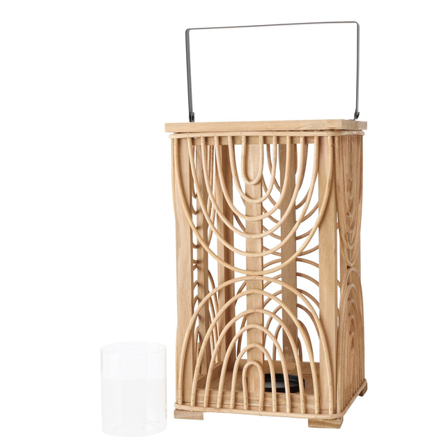 Set 2 felinare  din lemn Raimo