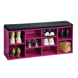 Dulap pentru 10 perechi de pantofi, cu sezut, 103,5 x 48 cm
