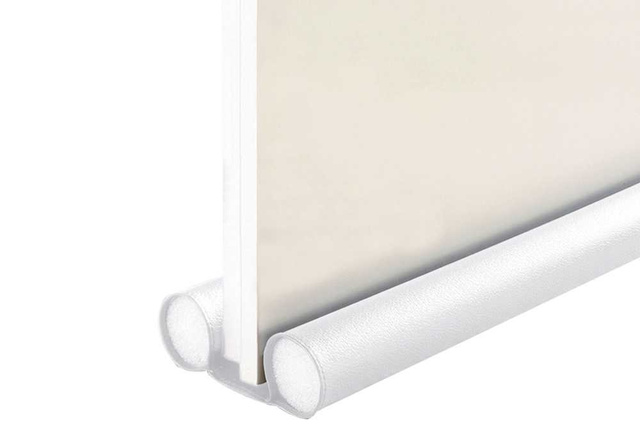 Opritor dublu pentru usa, 40 cm, alb