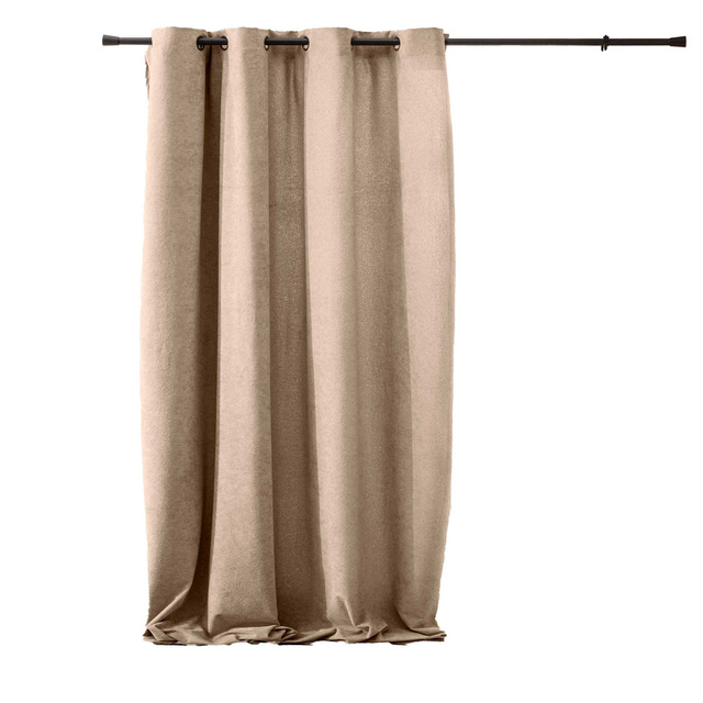 Cortină cu inele 140 x 260 cm WINONA, bej