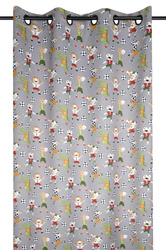 Draperie cu inele MARACANA minge de fotbal, 140 x 260 cm