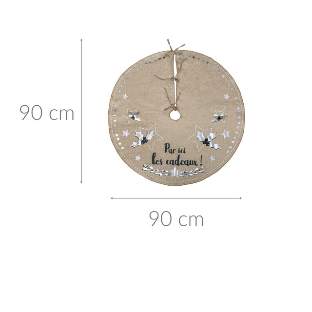 Covor de Crăciun din iută