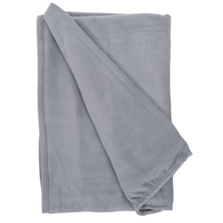 Pătură din pluș 130 x 160 cm, gri