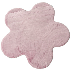 Covor pentru camera copiilor floare TELOS, 90 x 60 cm, roz.