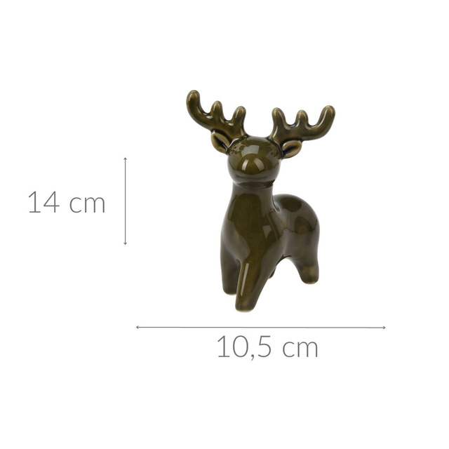 Ren de Crăciun, figurină, 14 cm