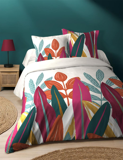 Set lenjerie de pat din bumbac, MALGACHE, 240 x 220 cm