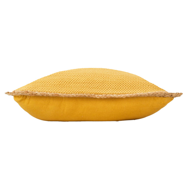 Perna decorativa cu margini din iuta, 45 x 45 cm