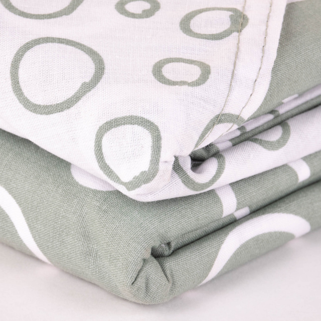 Set lenjerie de pat din bumbac Dots, reversibil, 220 x 240 cm