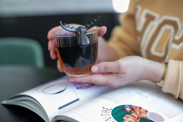 Infuzor de ceai RUDOLF, KOZIOL, albastru organic