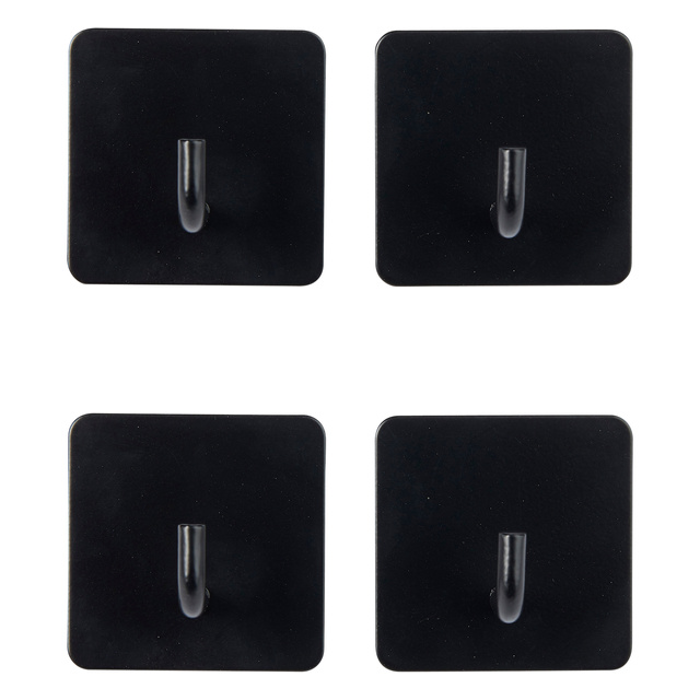 Set de 4 cârlige autoadezive STIKY, oțel inoxidabil