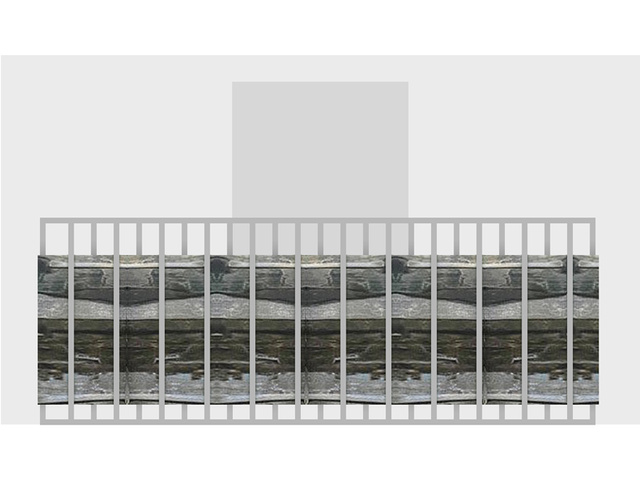 Husa pentru balcon, Motiv Ardezie, covoras pentru terasa, balcon, 75 x 445 cm