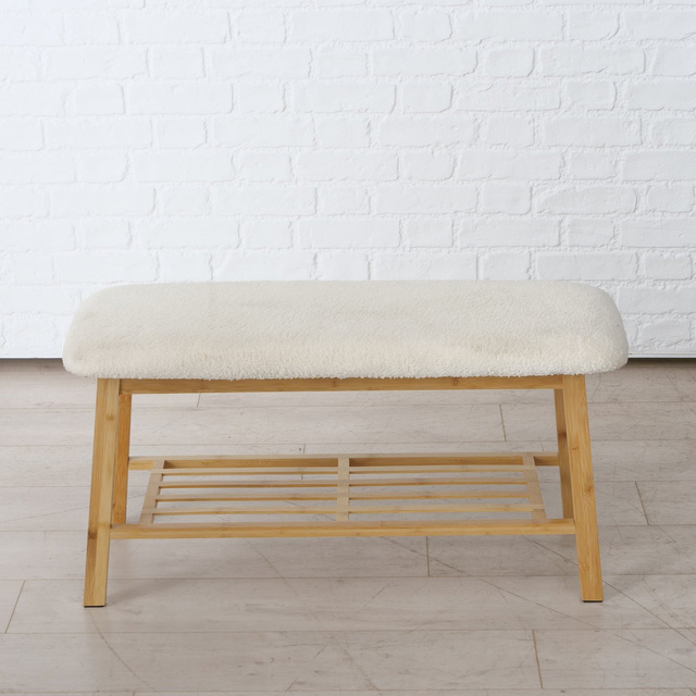 Bancă pentru pantofi Benja, cadru din bambus