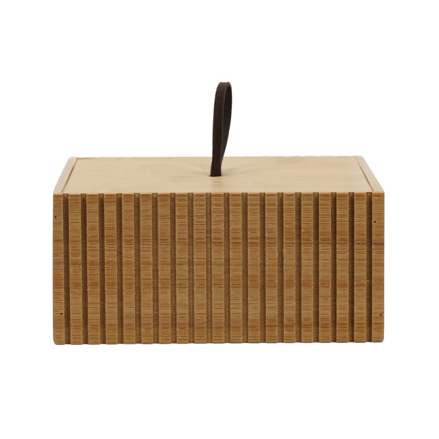 Organizator baie din bambus, 15 x 15 x 7 cm