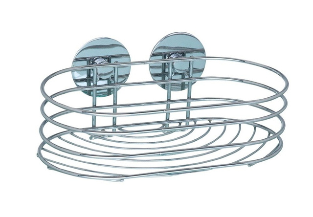 Raft de baie, coș Turbo-Loc - oțel cromat, WENKO