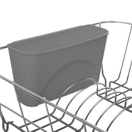 Uscator vase Secret de Gourmet, 36.5 x 32.5 x 13 cm, Gri