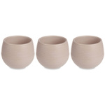 Ghivece de flori cu auto-udare, plastic, 3 buc, Ø 10 cm