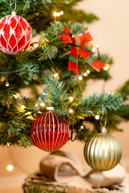 Globuri cu model în relief, Ø 8 cm, 3 buc.