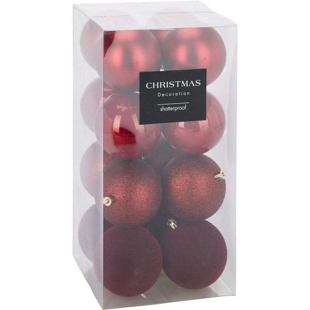 Set de 16 globuri de Crăciun Ø 8 cm