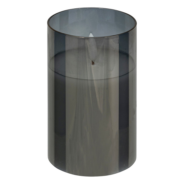 SENA set de lumânări LED sticlă negru