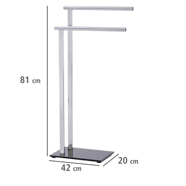 Suport pentru prosoape baie LAVA - 2 brate, WENKO