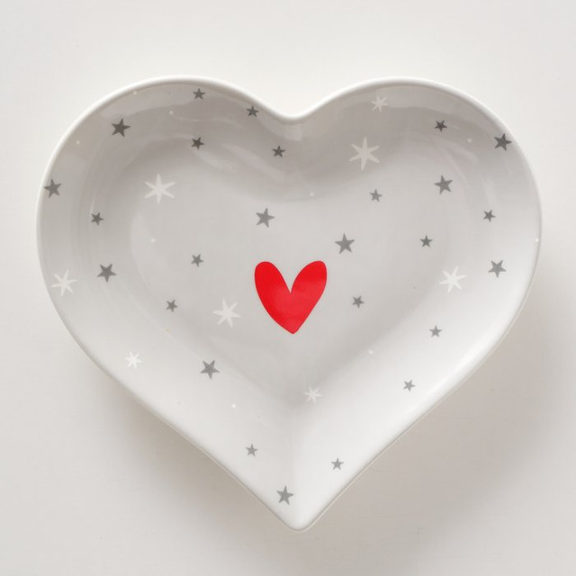 Vas ceramic în formă de inimă ANELLA