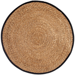 Covor împletit NARO cu margine neagră