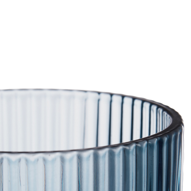 Set pahare pentru apa si vin LINES din sticla canelata, 6 bucati, 370 ml