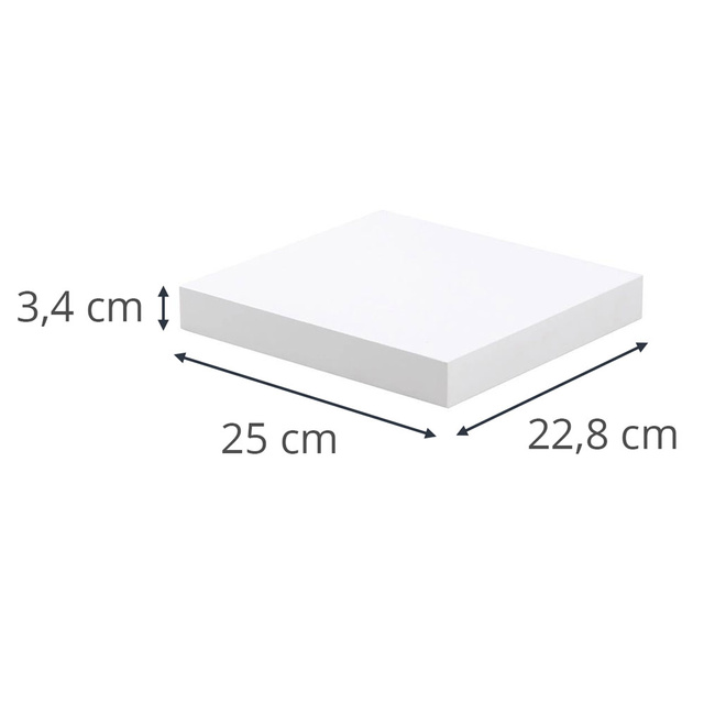 Raft de perete din MDF, lungime 25 cm