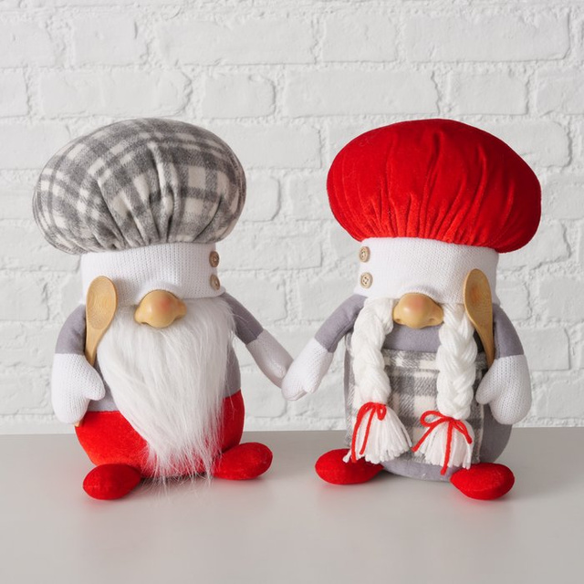 Figurina textilă bucătar COOKY, înălțime 28 cm